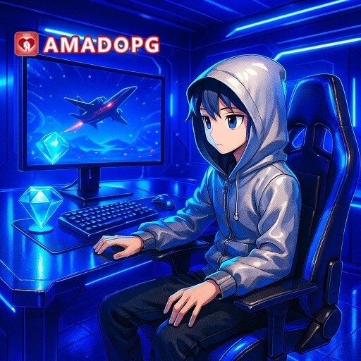 Imagem promocional da AMADOPG mostrando a plataforma e suas vantagens